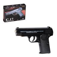 Пневматический пистолет из металла Browning K-17 в коробке 20.5х15х4.3 см