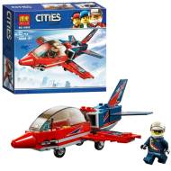 Конструктор BL Cities 10866 «Реактивный самолёт» (City Airshow Jet 60177), 19.0x17.0x4.5 см, 93 деталей