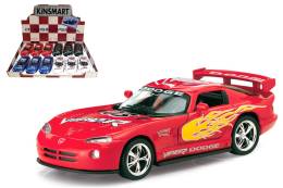 Mашинка металлическая KINSMART KT5039DF American Series Dodge Viper GTSR with printing 1:36, 12 штук в дисплее