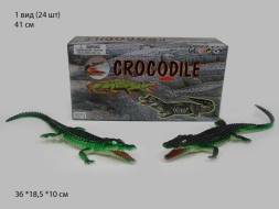 Крокодилы-пищалки резиновые 41x11x4 в боксе 36х18.5х10 см