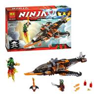 Конструктор Lari NINJA 10445 «Небесная акула» (Ninjago Movie Sky Shark 70601), 33.5х21х4.5 см, 221 деталей