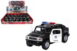 Mашинка металлическая Kinsmart KT5097DP American Series 2005 Hummer H2 SUT (Police) 1:40, 12 штук в дисплее