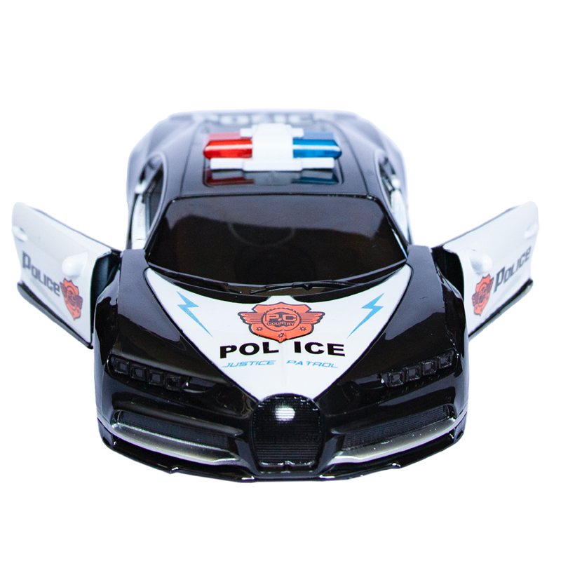 Машина инерционная «Bugatti Police» 3700-83C с открывающимися дверьми со световыми и звуковыми эффектами под блистером 31.5х12.0х10 см