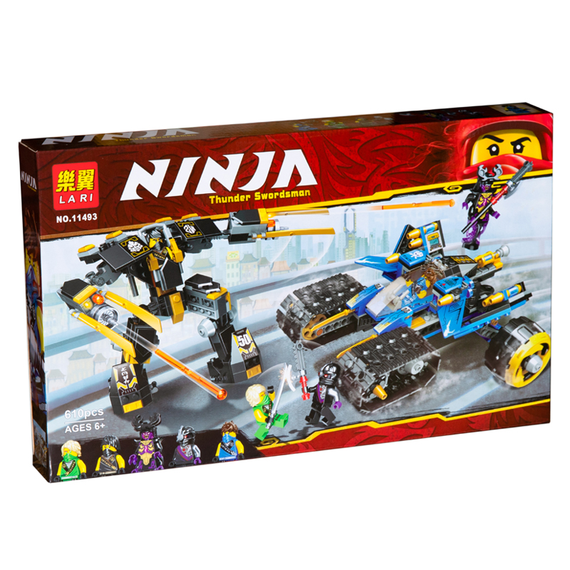 Конструктор LARI NINJA 11493 «Внедорожник-молния» (Ninjago Movie Thunder Raider 71699) 50х30.5х6 см, 610 деталей