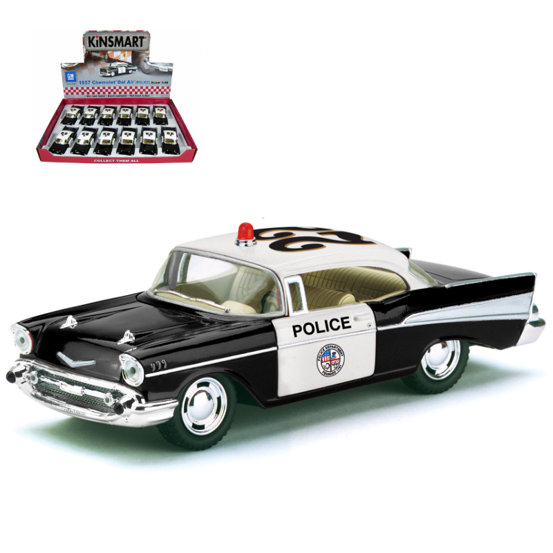Mашинка металлическая Kinsmart KT5323D American Series 1957 Chevrolet Bel Air (Police) 1:40
