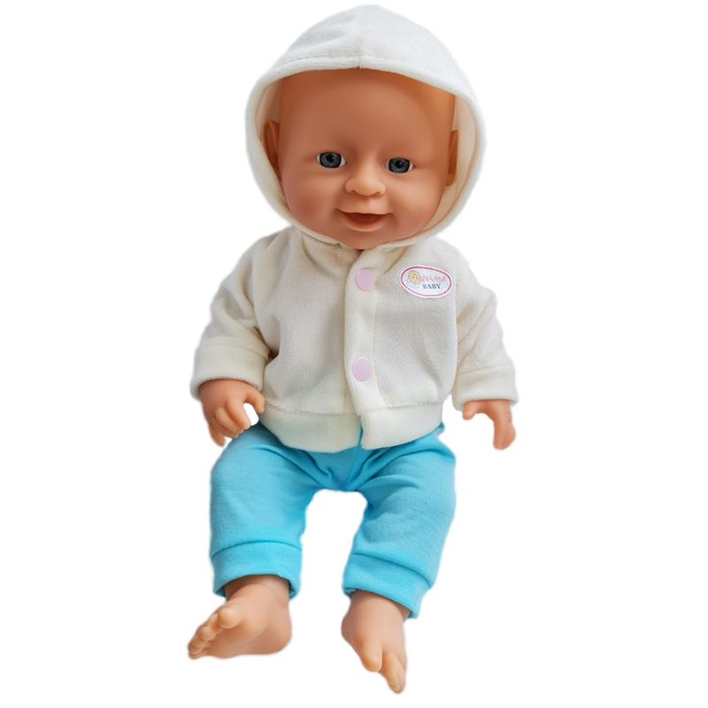 Пупс интерактивный Warm Baby Cute Baby «Свистящий малыш» 33 см WZJ006-4 3 функции в коробке 36.0х25.0х12.0 см