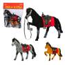 Игрушечная флокированная лошадь Play Smart 2543 «Лошадиное семейство Сивка-бурка»  3 в 1 в пакете 23х20 см