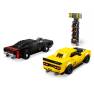 Конструктор LARI Speeds Champion 11256 «Автомобили 2018 Dodge Challenger SRT Demon и 1970 Dodge Charger R/T» (Speed Champions 2018 Dodge Challenger SRT Demon and 1970 Dodge Charger R/T 75893), 43.0х28.0х6.0 см, 496 деталей