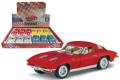 Mашинка металлическая KINSMART American Series 1963 Corvette Sting Ray 1:36 в дисплее, мин. партия 12 шт